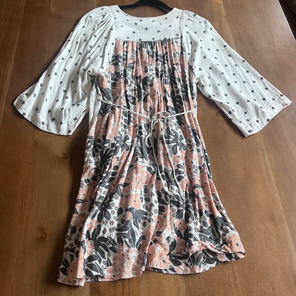 Free People Tallulah Long Sleeve Boho Dress L - Picture 8 of 9